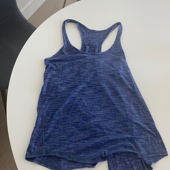 lulu lemons blue tank top - Picture 1 of 4